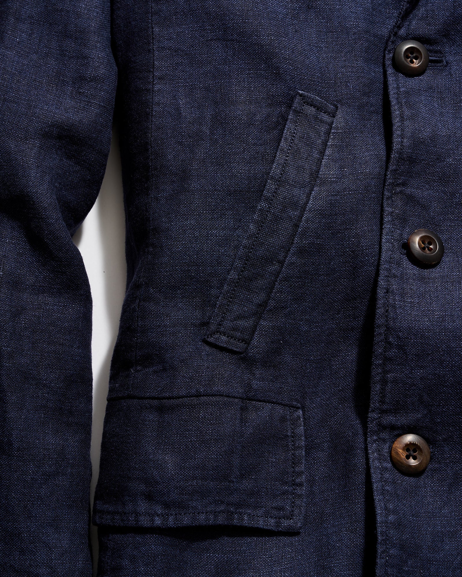 Canvas Linen Bond Peacoat