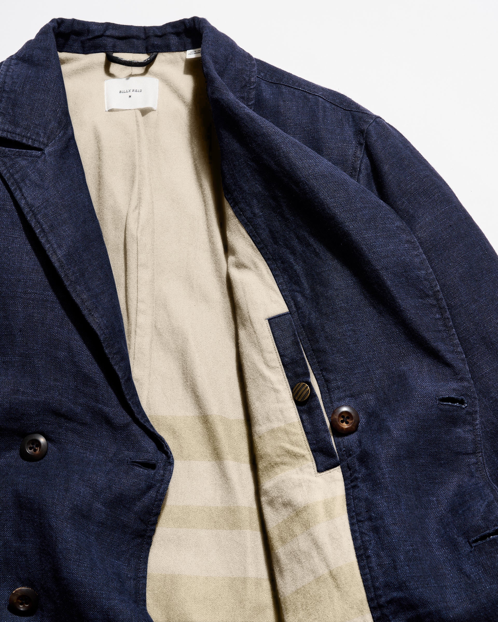 Canvas Linen Bond Peacoat – Billy Reid