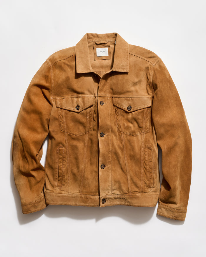 Waxed Suede Tupelo Trucker Jacket