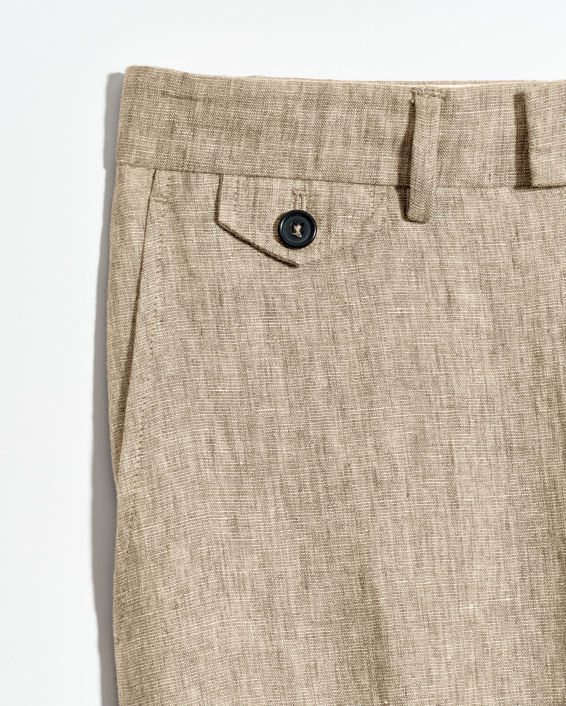 Linen Flat Front Trouser