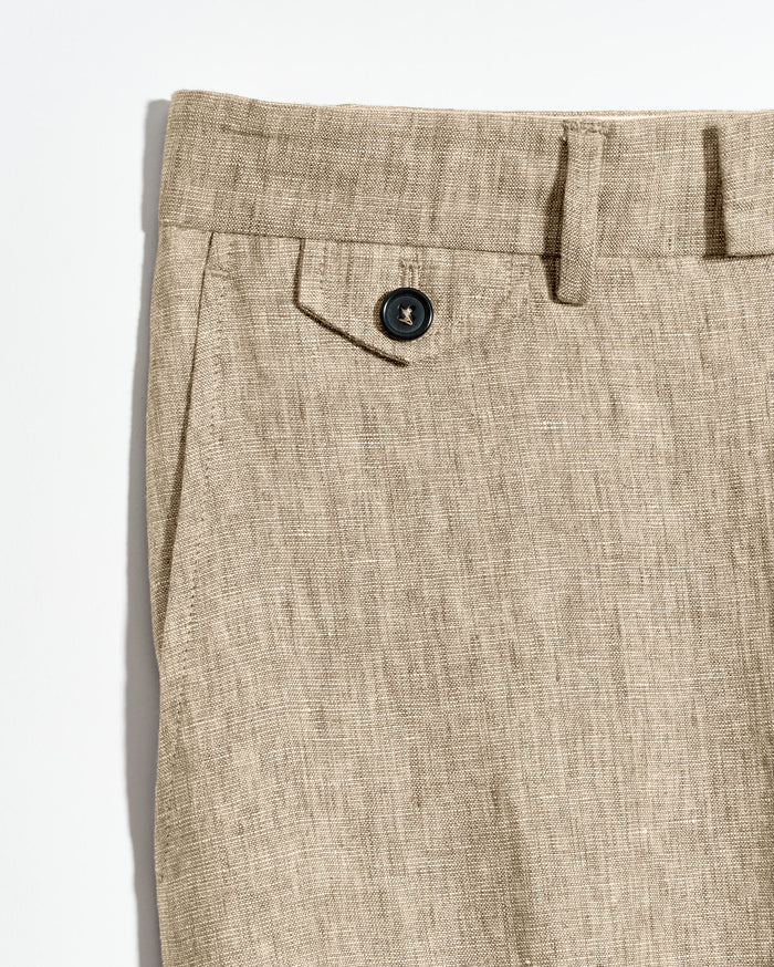 Linen Flat Front Trouser