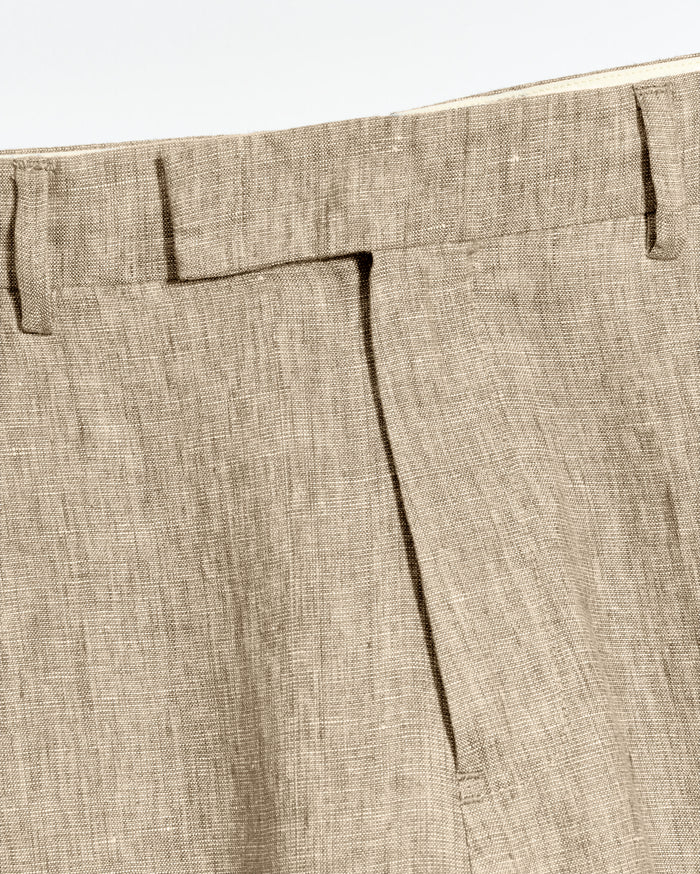 Linen Flat Front Trouser