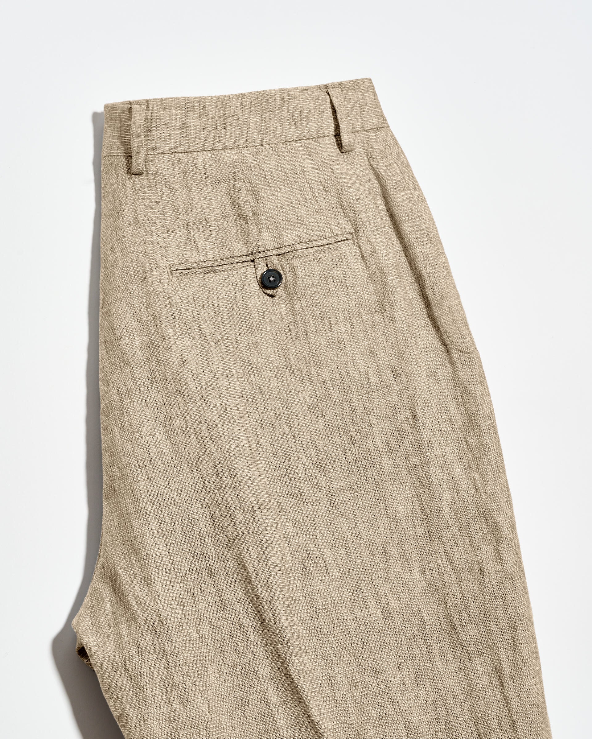 Linen Flat Front Trouser