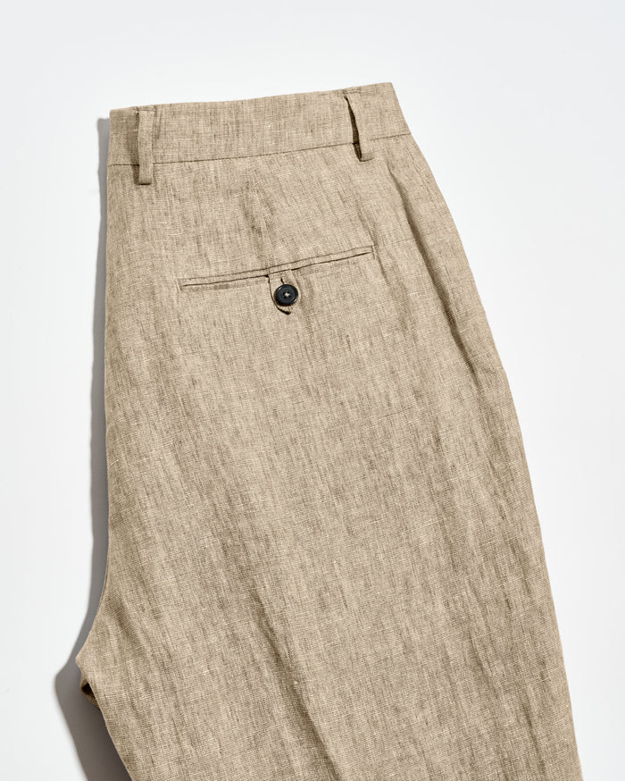 Linen Flat Front Trouser