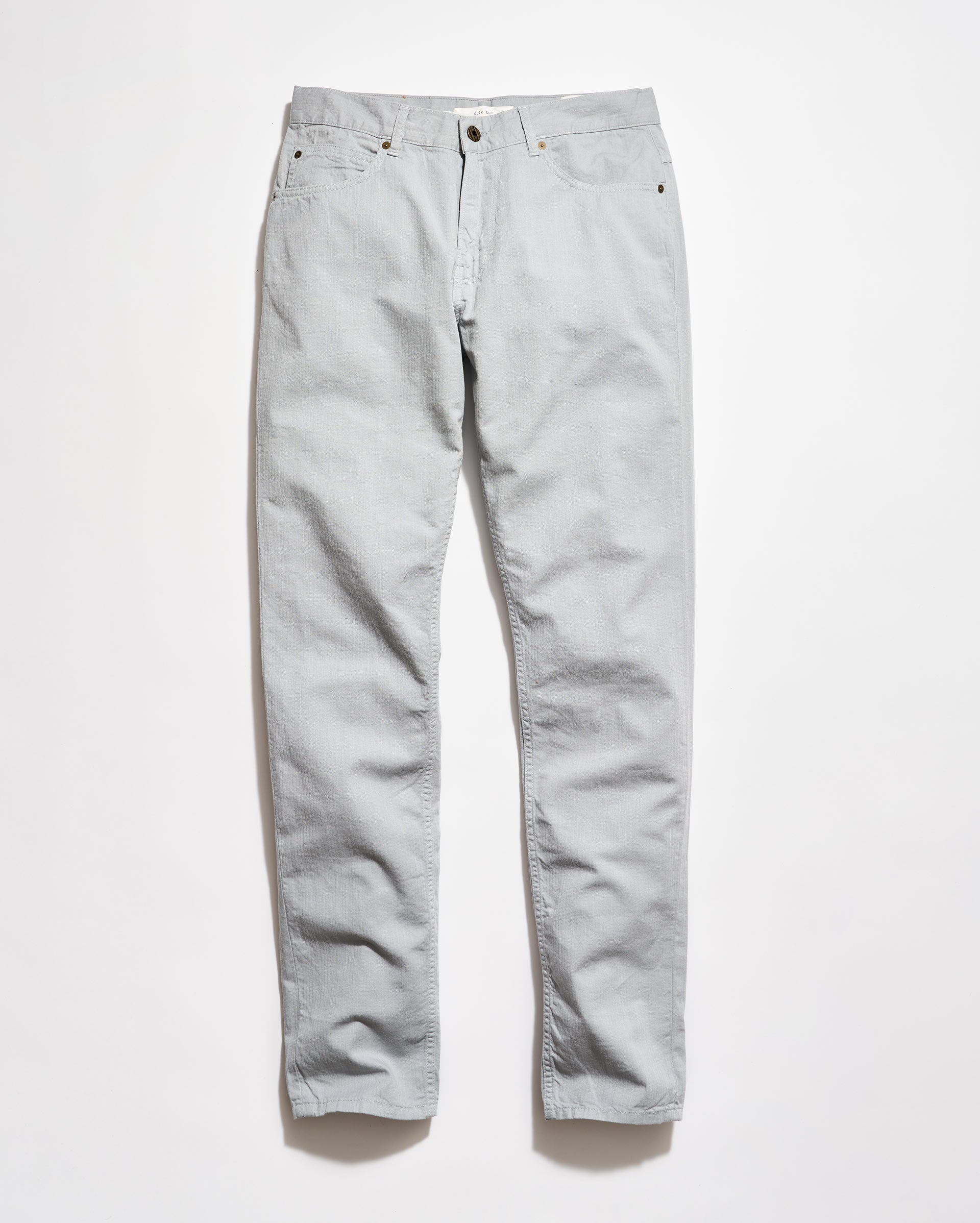 Garment-Dyed Cotton-Linen 5-Pocket Slim Pant | Billy Reid
