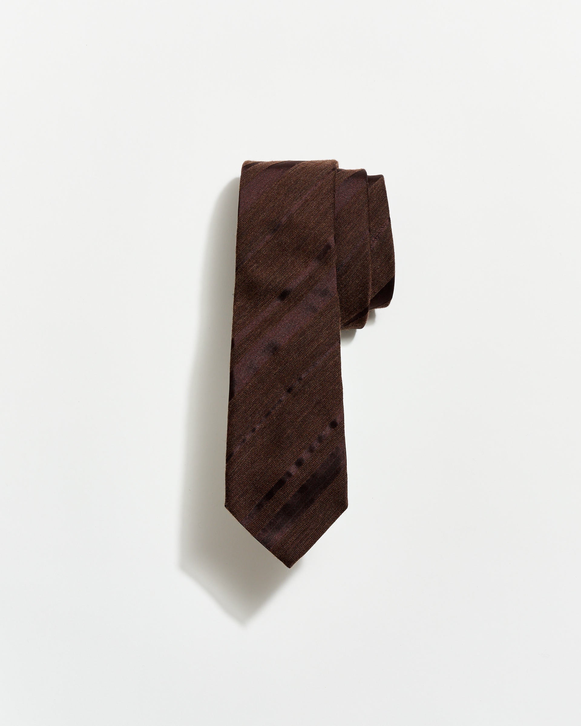 Tonal Verigated Striped Tie