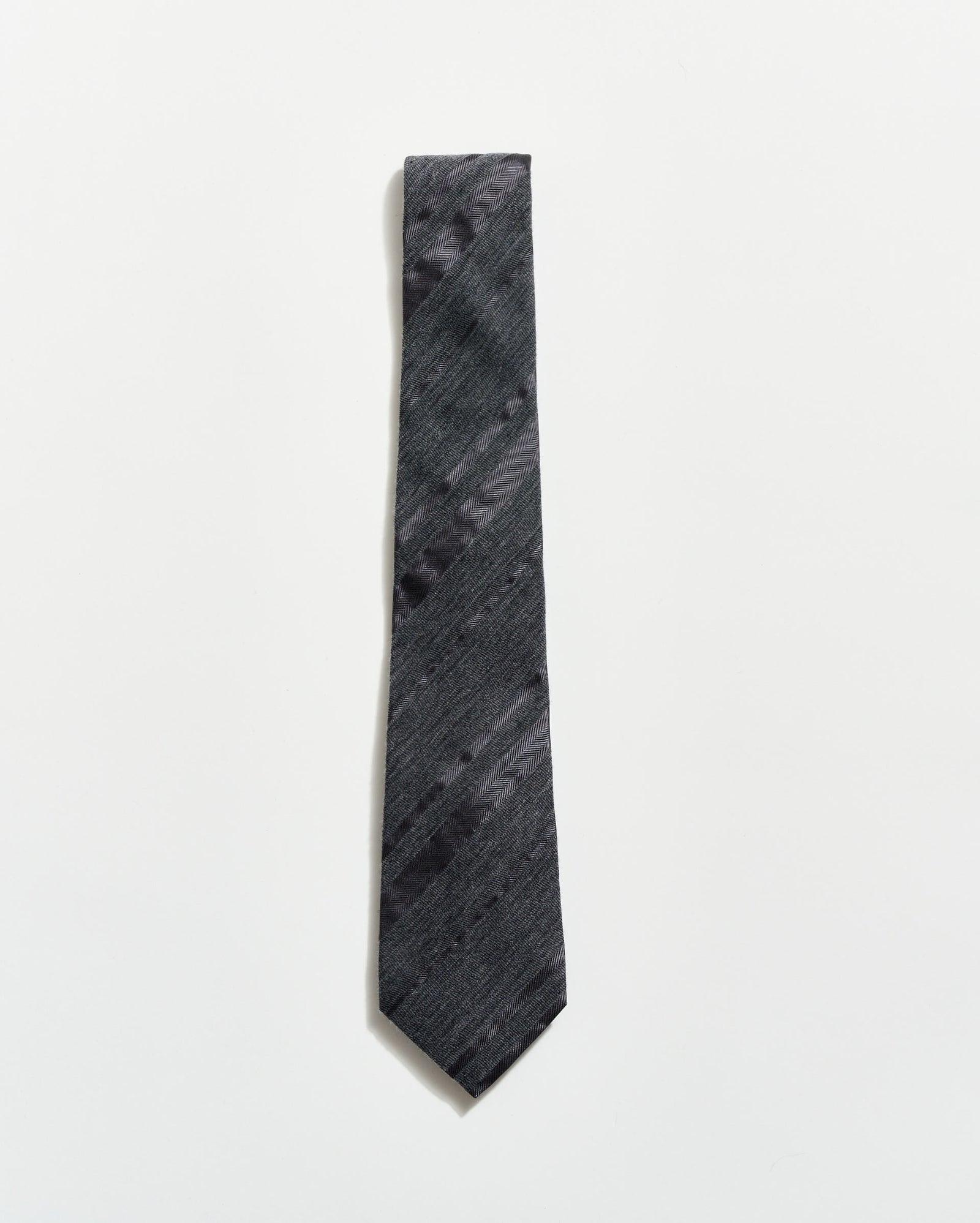 Tonal Verigated Striped Tie