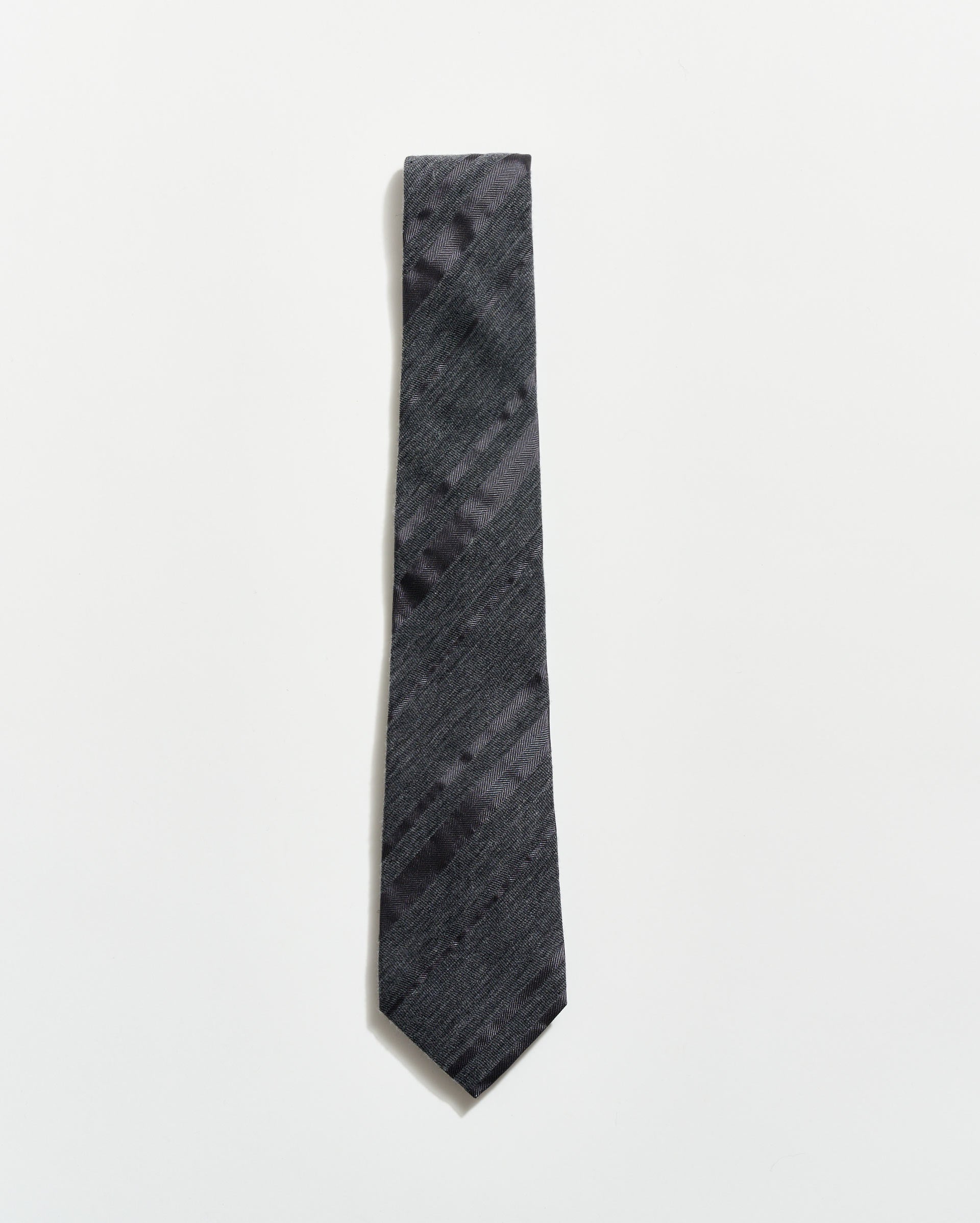 Tonal Verigated Striped Tie