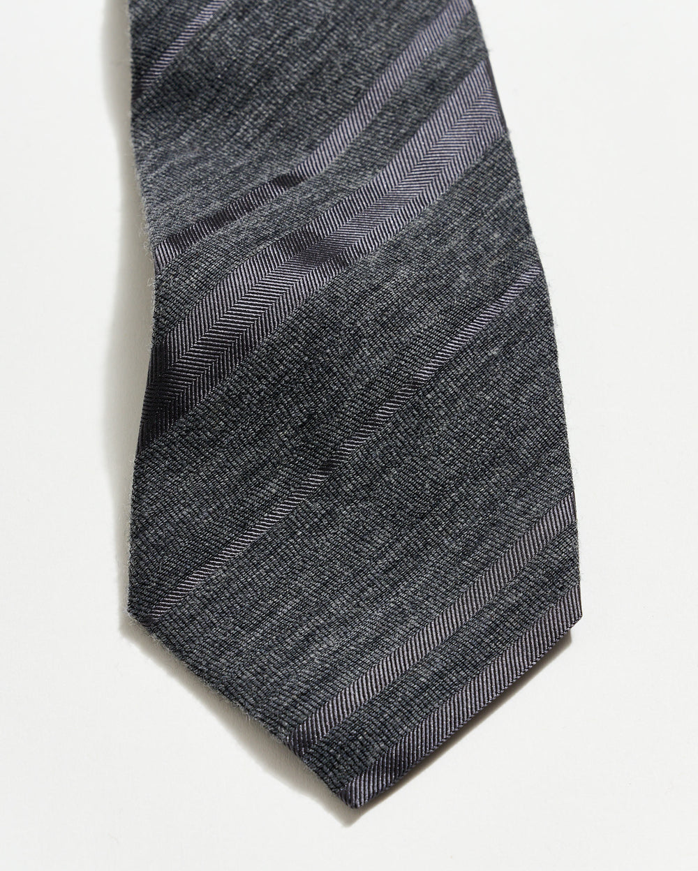 Tonal Verigated Striped Tie