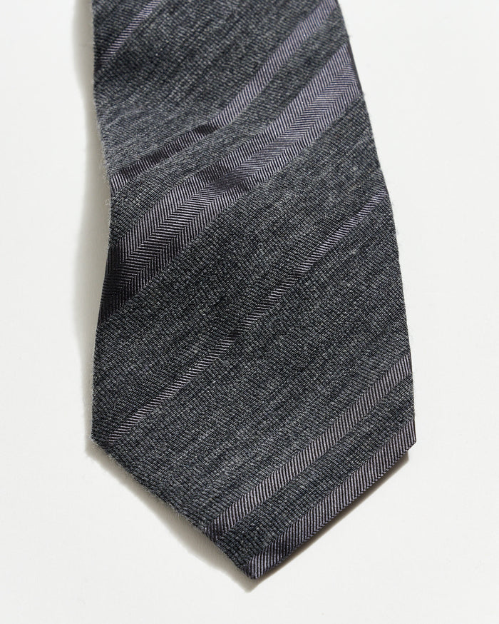 Tonal Verigated Striped Tie