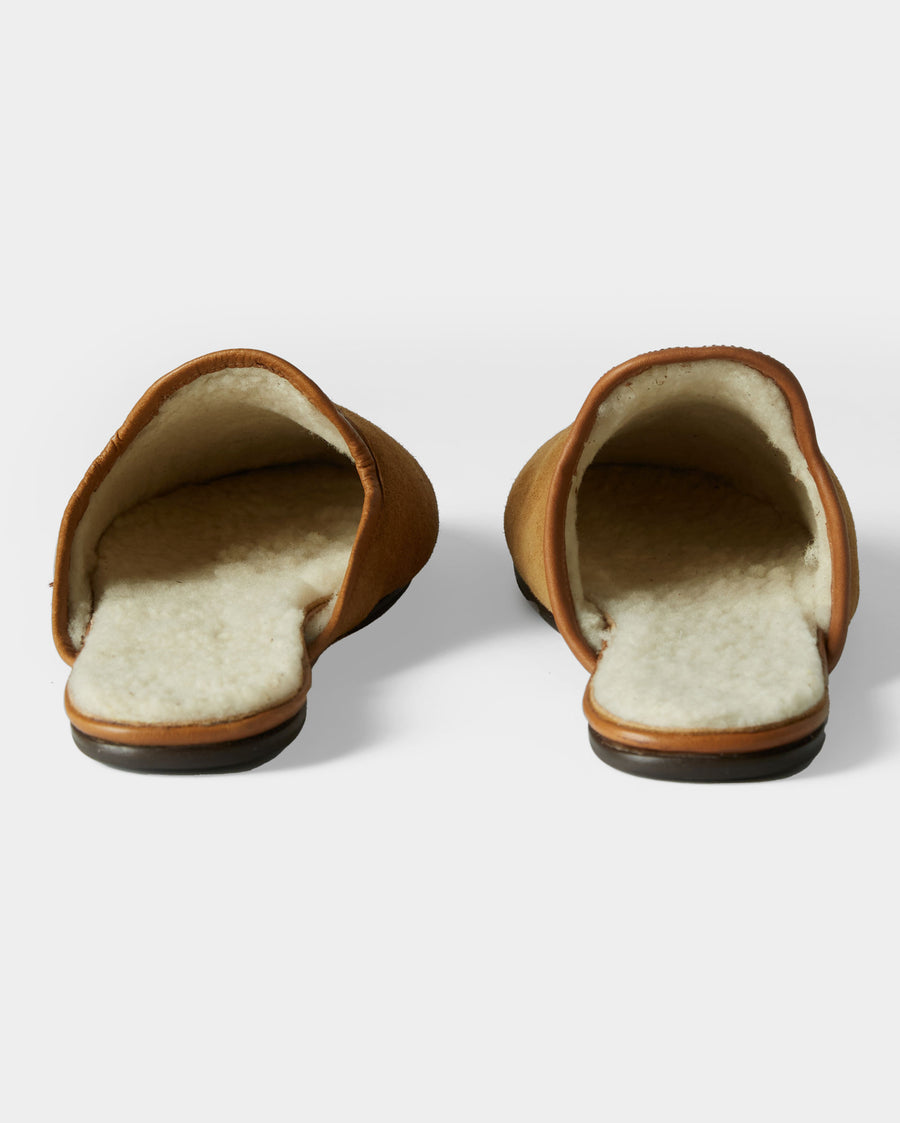 WOMENS SHEARLING LINED SLIPPERS