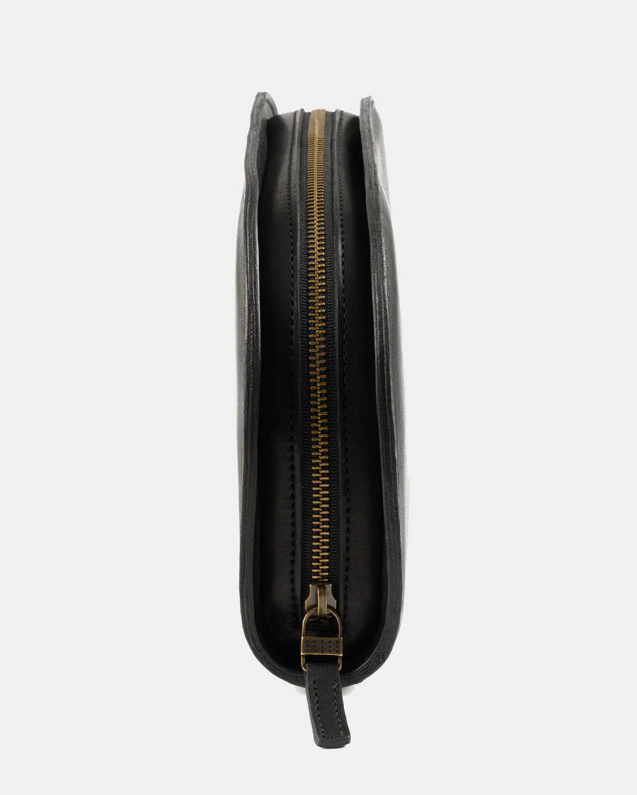 Anne Clutch in Kireina Black - zipper
