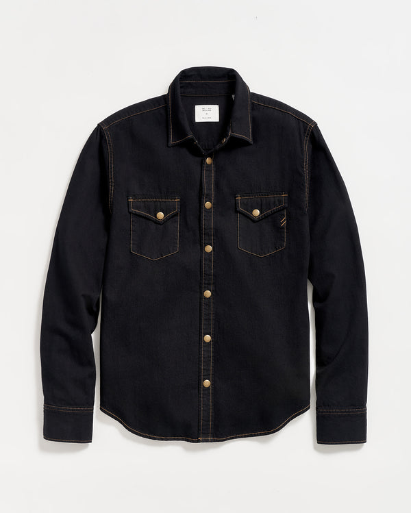 Shoals Denim Shirt in Black