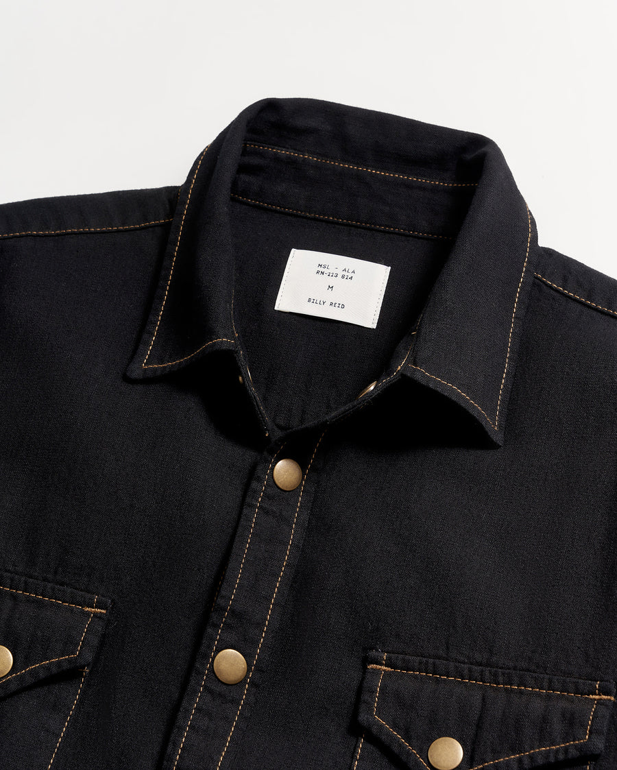 Shoals Denim Shirt in Black