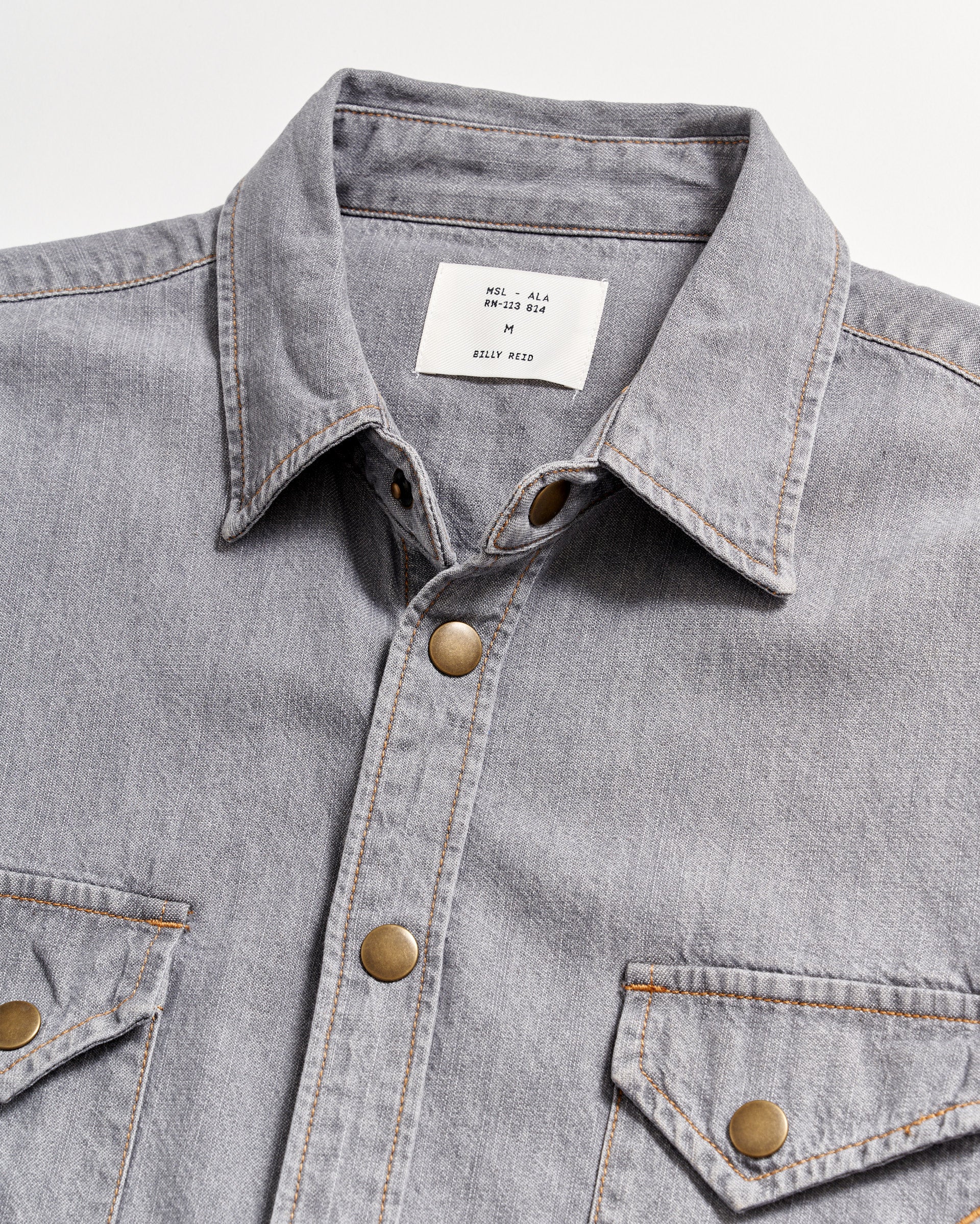 Billy reid denim sales shirt