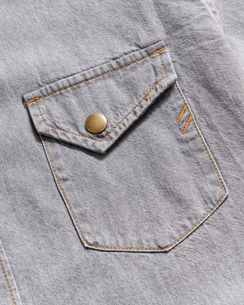 Shoals Denim Shirt in Grey Wash