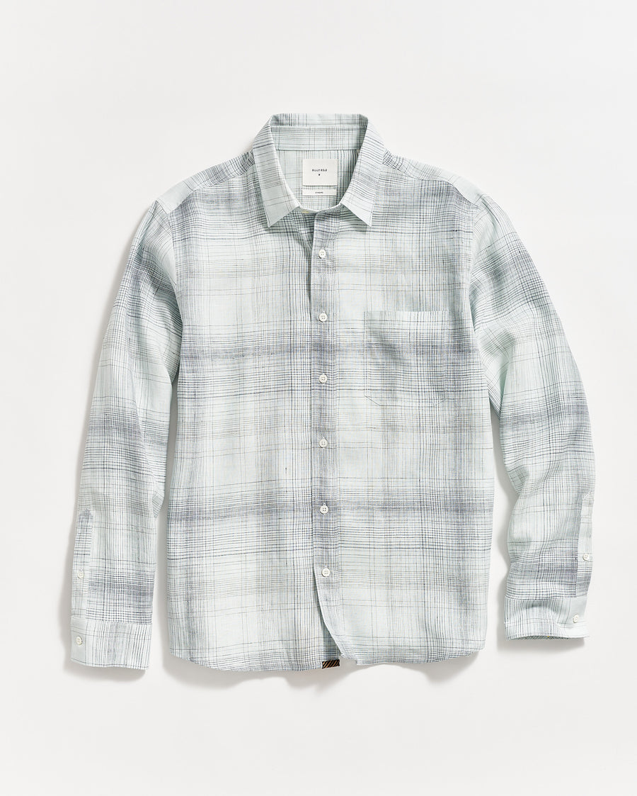 Tuscumbia Shirt in Limestone-Slate plaid