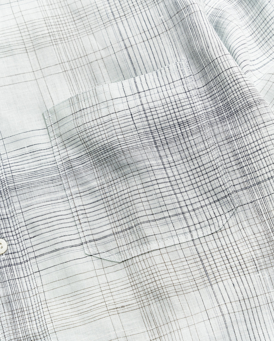 Tuscumbia Shirt in Limestone-Slate plaid