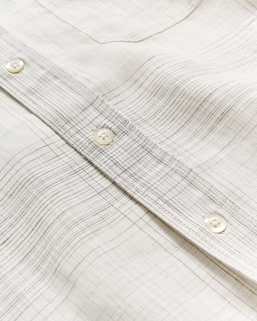Tuscumbia Shirt in White/Grey plaid
