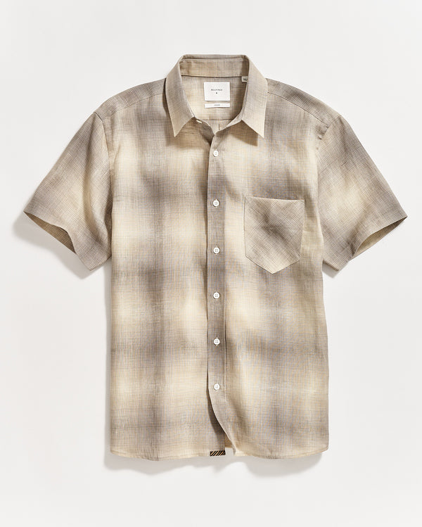 Short Sleeve Tuscumbia Shirt in Oyster Grey