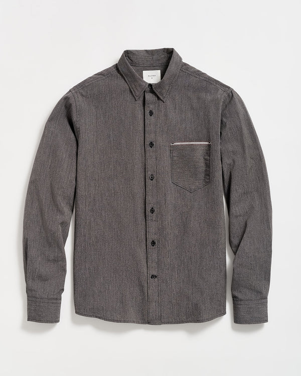 Twisted MSL 1 Pocket Shirt in Charcoal