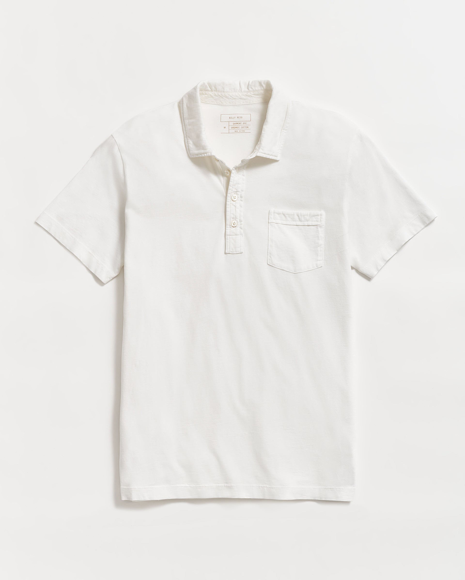 Pensacola Polo in Organic Cotton, Garment-Dyed | Billy Reid