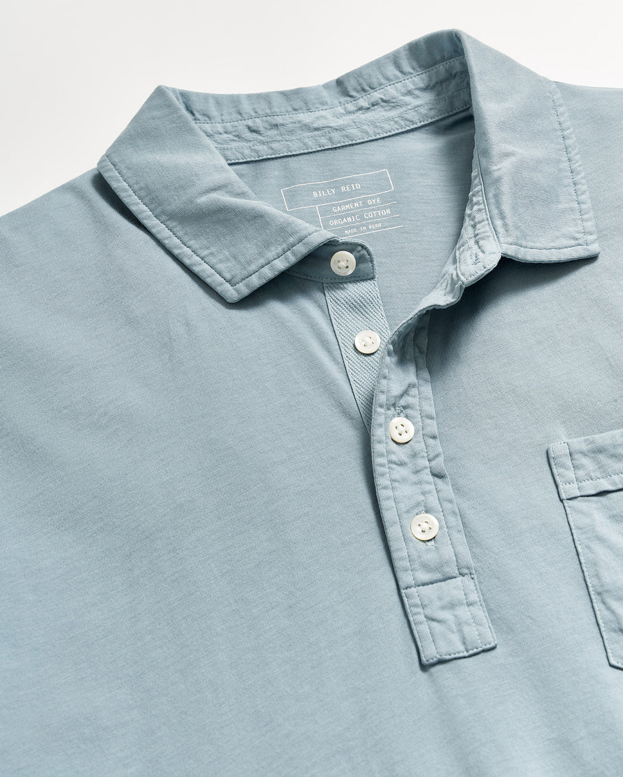 Pensacola Polo in Denim Blue