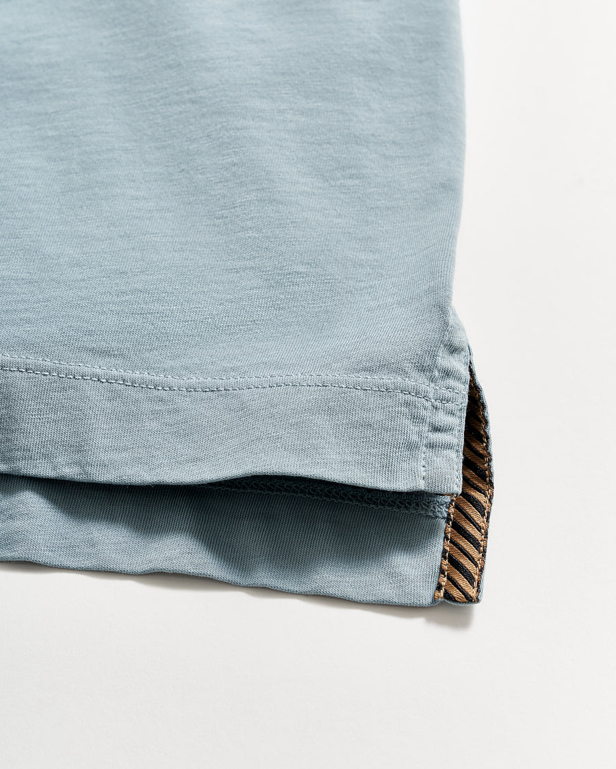 Pensacola Polo in Denim Blue