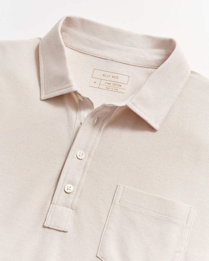 Pique Pensacola Polo in Natural