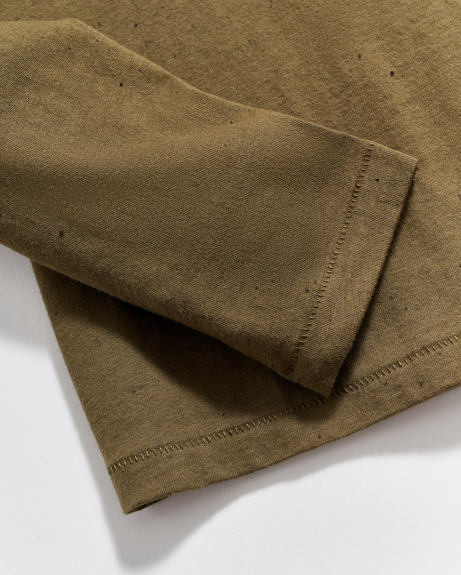 Donegal Crew Neck in Olive