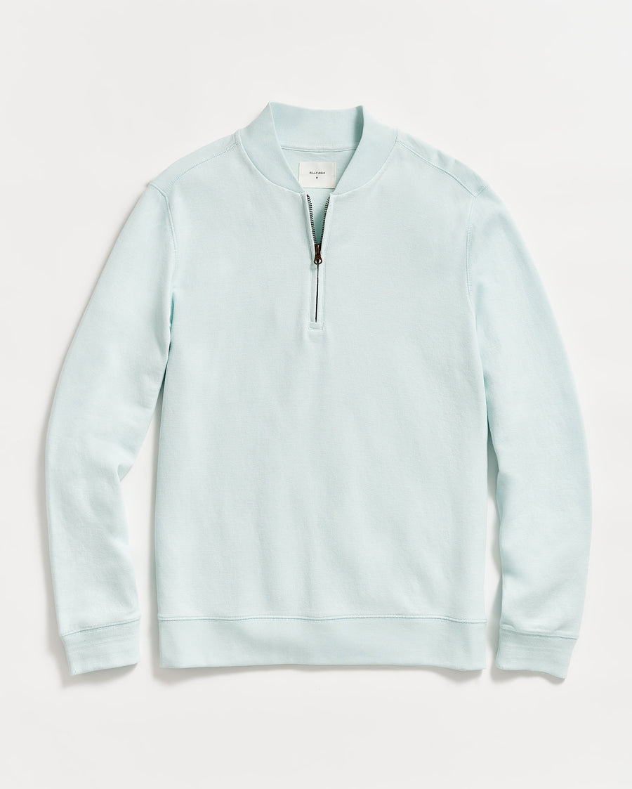 Pique Half Zip in Isle Blue