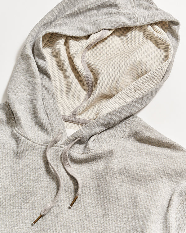Thermal Hoodie in Light Grey