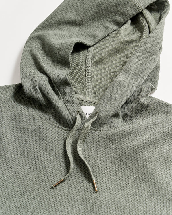 Thermal Hoodie in Slate Green
