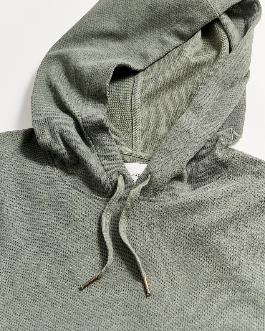 Thermal Hoodie in Slate Green