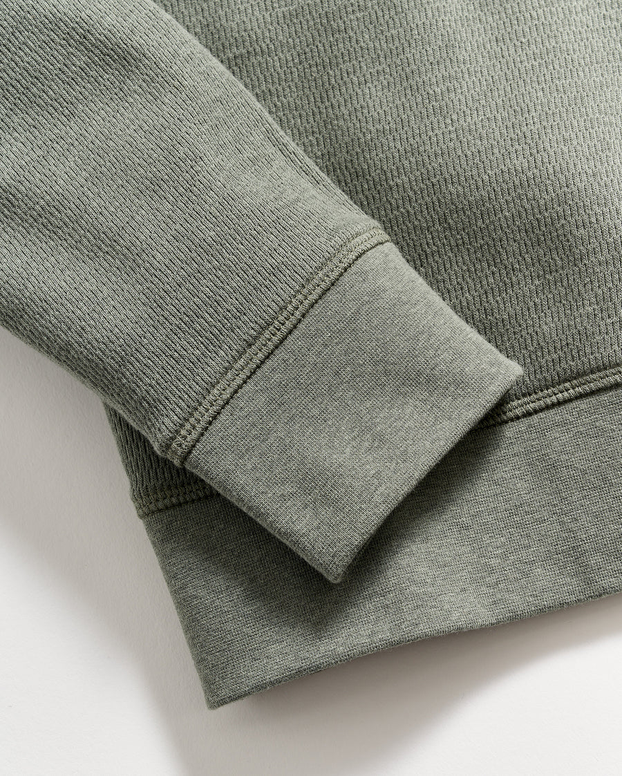 Thermal Hoodie in Slate Green
