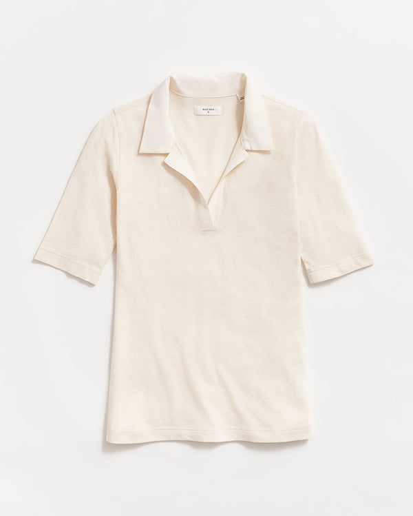 Polo Knit in White