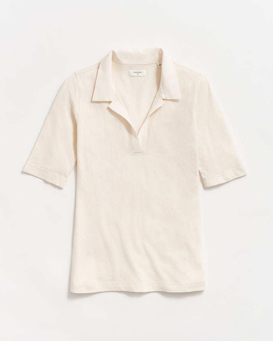 Polo Knit in White