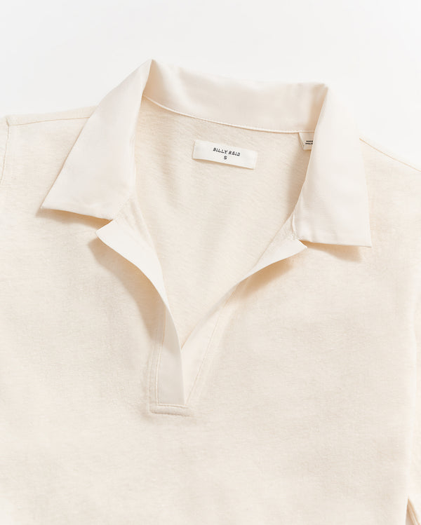 Polo Knit in White