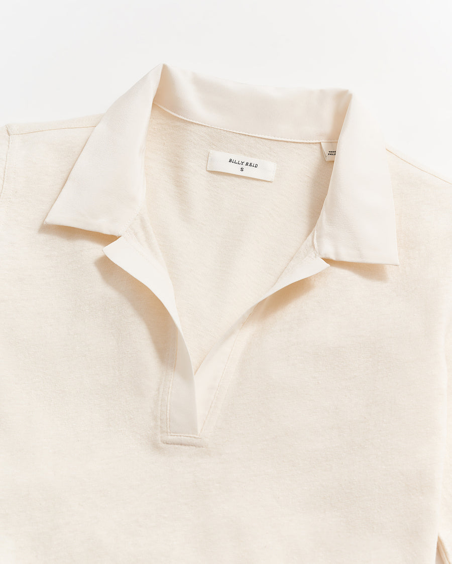 Polo Knit in White