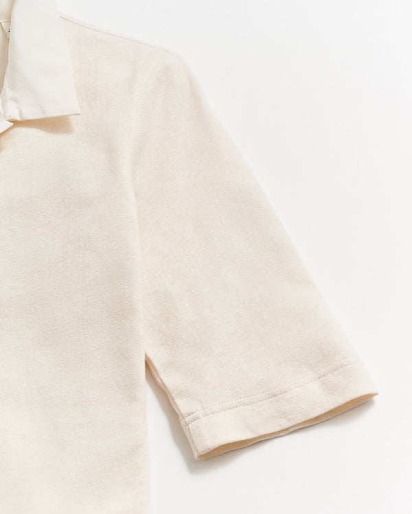 Polo Knit in White
