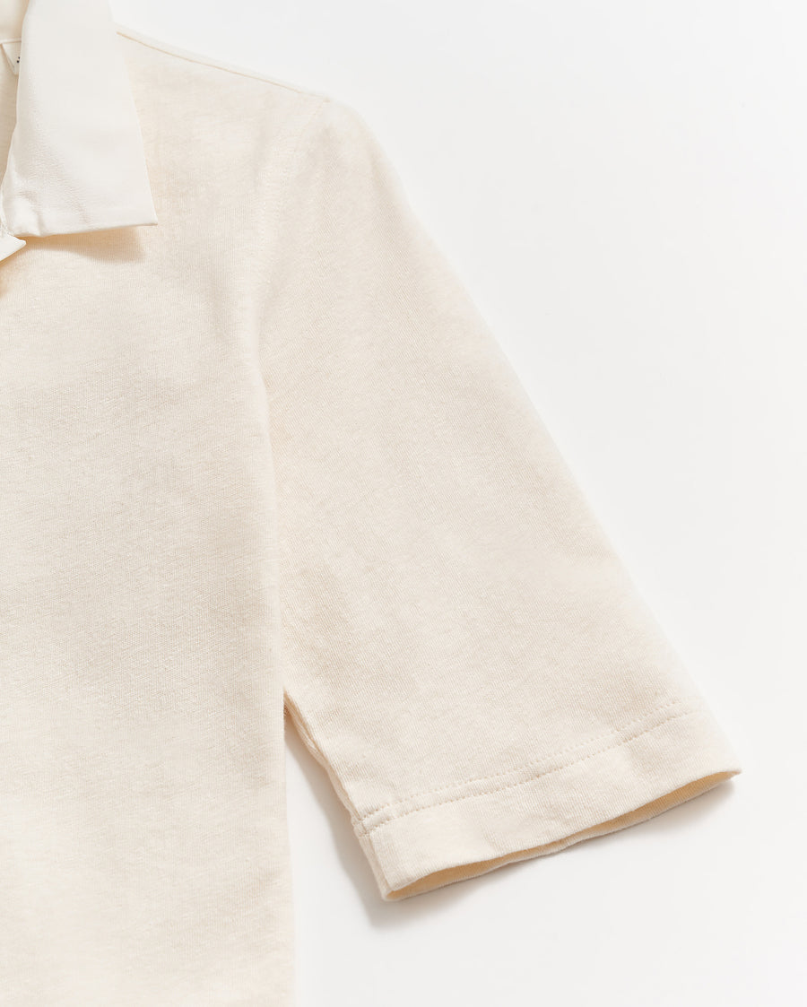 Polo Knit in White