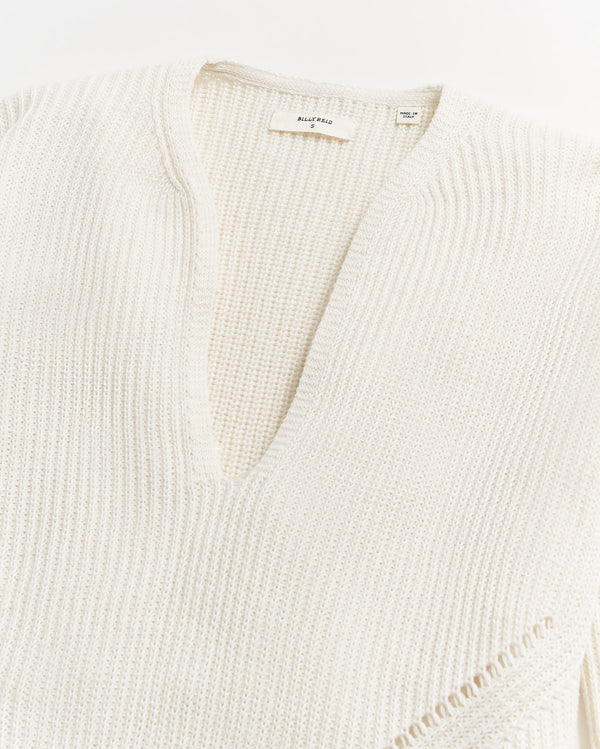 Beach Tunic Sweater in Tinted White