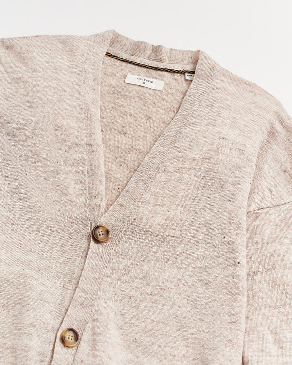 Fine Gauge Duster Cardigan in Oatmeal