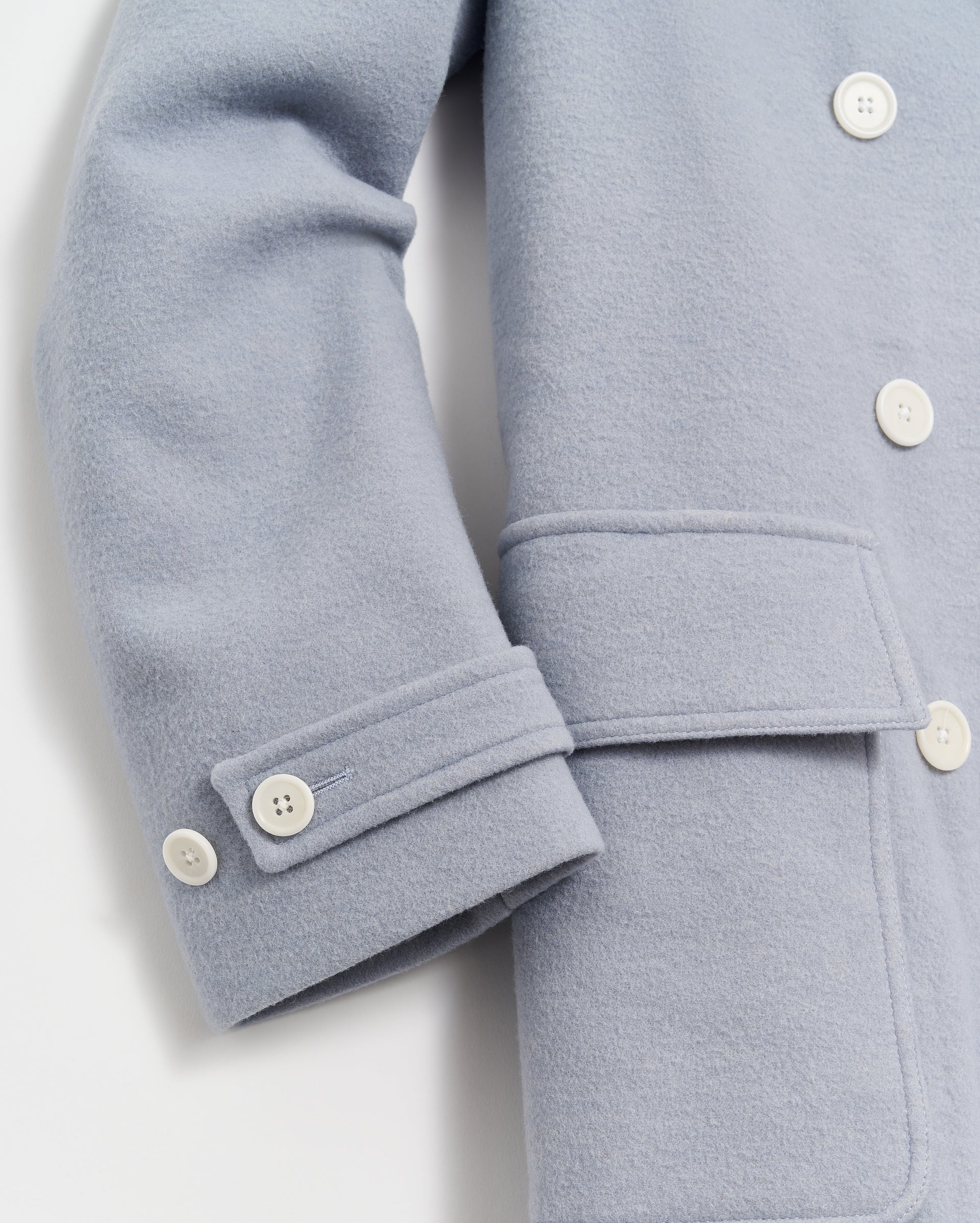 Macdougal Coat in Light Blue