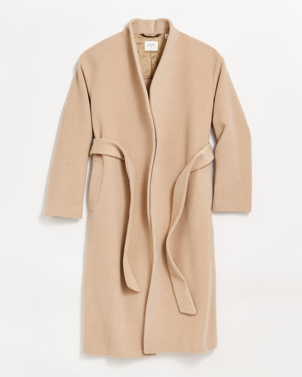 Camille Wrap Coat in Camel