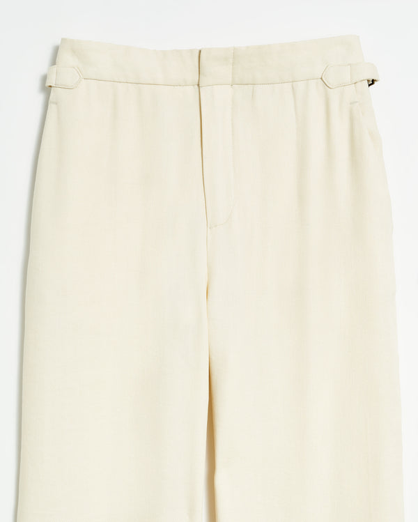 Gable Wide Leg Trouser in Tinted White