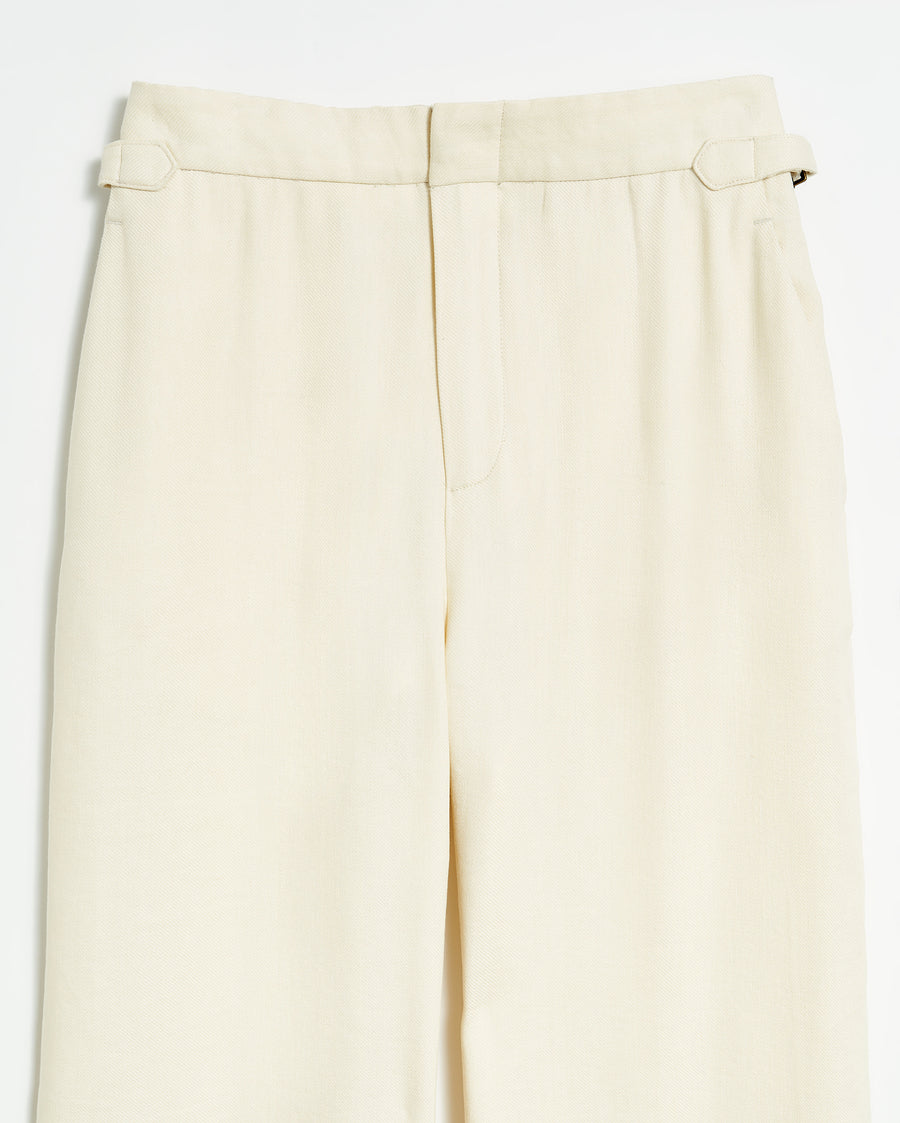 Gable Wide Leg Trouser in Tinted White