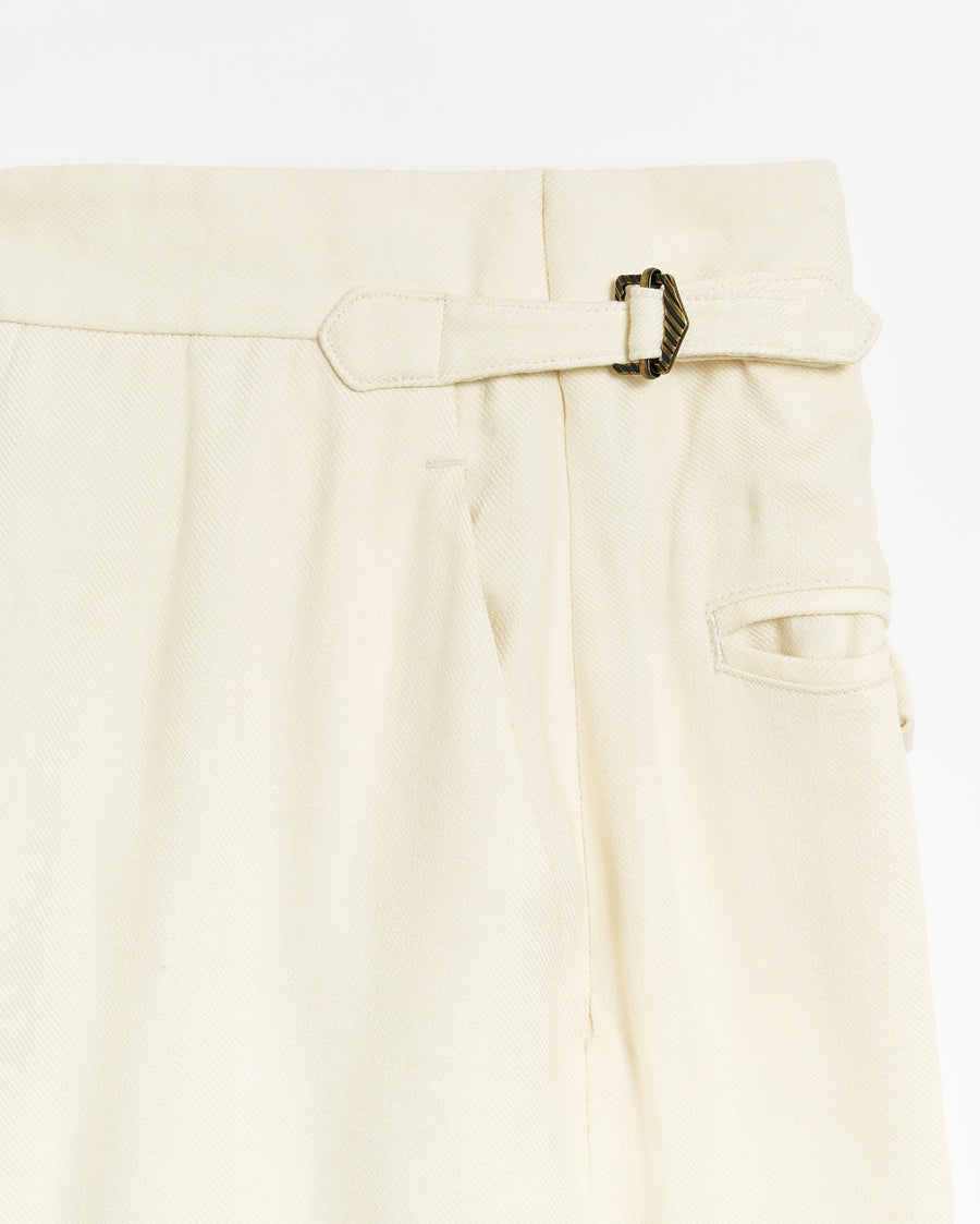 Gable Wide Leg Trouser in Tinted White