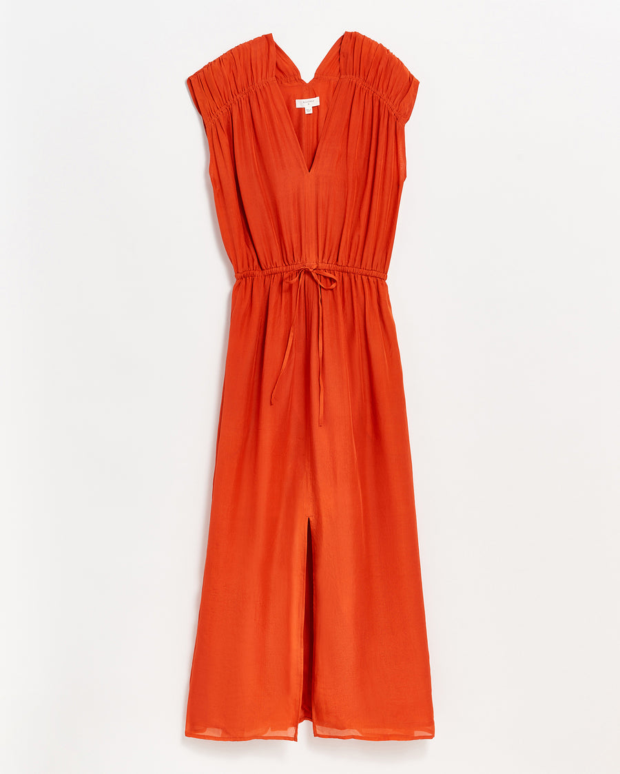 V Neck Maxi Dress in Clay
