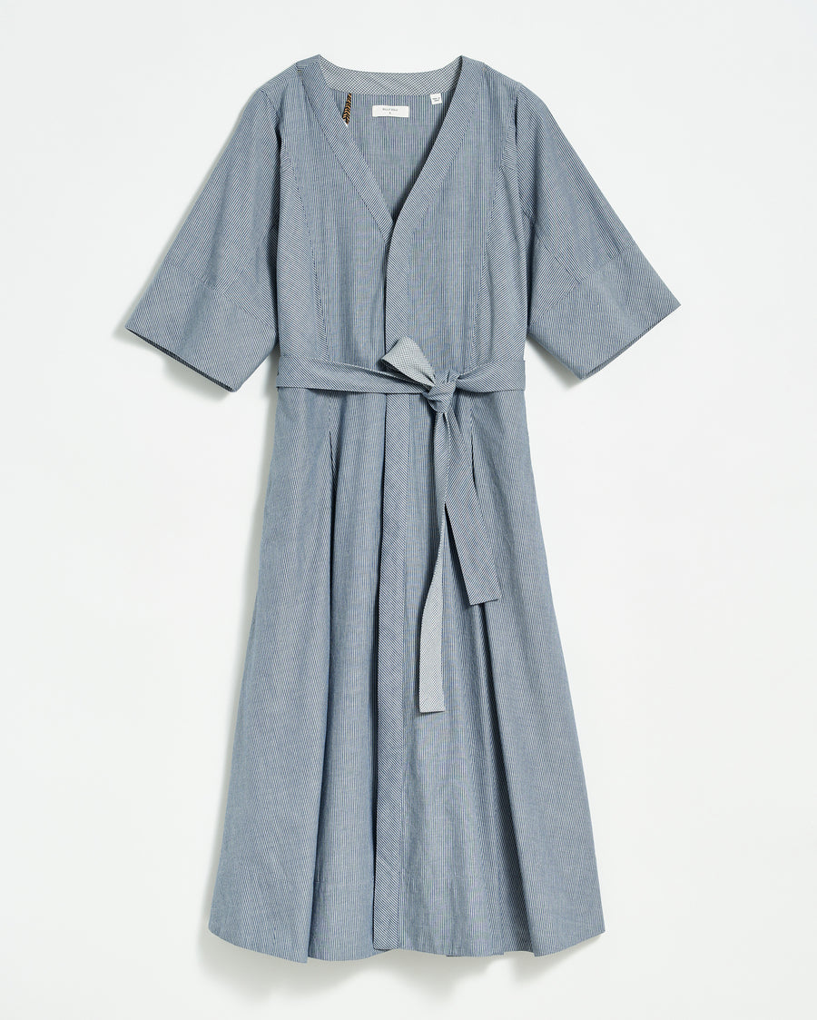 Wrap Dress in Coastal Blue